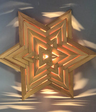 Weihnachtsstern holzstern lamp gebraucht kaufen  Reinbek