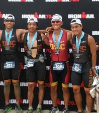 Terno triplo masculino Usc Trojans Ironman triatlo ciclismo skinsuit médio comprar usado  Enviando para Brazil