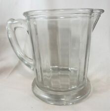 Clear Glass Beer Pitcher Vintage Thick Water Juice 6.25 Tall Bar Ware Tableware comprar usado  Enviando para Brazil