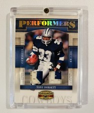 2007 Donruss Gridiron Gear Tony Dorsett Performers jogo usado patch 2 cores /50 comprar usado  Enviando para Brazil
