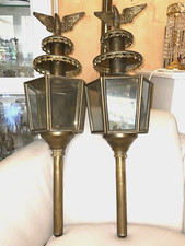 Kutscherlampe adler messing gebraucht kaufen  Wolfsburg