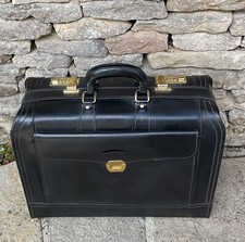 Vintage black leather for sale  STROUD