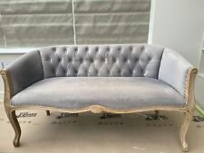 Sofa light blue for sale  BELPER