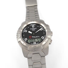 Mostrador preto masculino Tissot T-Touch titânio 41mm Z252/352 tela sensível ao toque T33.7.588.61 comprar usado  Enviando para Brazil