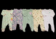 Lote de pijama bebê menina 3 meses verão Carter's algodão pés dormir pacote comprar usado  Enviando para Brazil