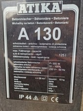 Betonmischer atika a130 gebraucht kaufen  Altruppin