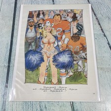 1997 Sexy Adulto Desenho Animado Líder de Torcida Impressão Antiga Publicitária/Pôster Pinup Art Página de Revista comprar usado  Enviando para Brazil