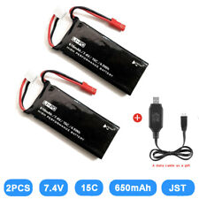 2 peças 7.4V 15C 610mAh bateria para Hubsan H502s H502e quadricóptero controle remoto drone peça carro, usado comprar usado  Enviando para Brazil
