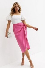 Usado, Saia lápis rosa quente tamanho 18 River Island com detalhe de gravata lateral  comprar usado  Enviando para Brazil