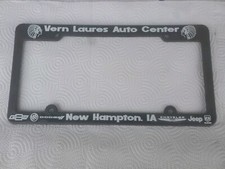 Plastic License Plate Cover Vern Laures Auto Center New Hampton Iowa Chevrolet  comprar usado  Enviando para Brazil