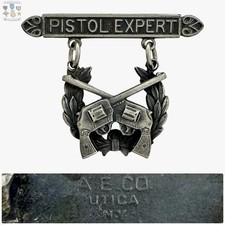 TIPO-1 EXÉRCITO USMC PISTOLA ESPECIALISTA REVÓLVER EMBLEMA INSÍGNIA COLT A.E. UTICA M1892 comprar usado  Enviando para Brazil