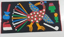 Usado, Banner de pavão vintage africano feito à mão 154x84cm comprar usado  Enviando para Brazil