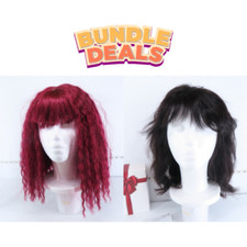 Red black wigs for sale  Portsmouth