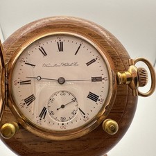Relógio de bolso 1906 Hamilton grau 975 16s modelo 1 17J Hunter folheado a ouro funciona comprar usado  Enviando para Brazil
