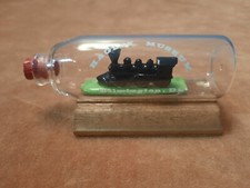 Vintage 3.5" Mini Motor de Trem em Garrafa de Vidro Souvenir Of America Americana 76, usado comprar usado  Enviando para Brazil