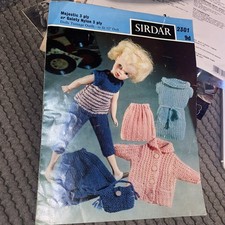 Vintage doll knitting for sale  HELSTON