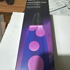 Usado, Lâmpada de lava líquida roxa Vanful 13” com cera branca nova na caixa vintage comprar usado  Enviando para Brazil