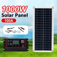 Kit controlador de painel solar 1000W 12V-18V carregador de bateria caravana trailer barco acampamento comprar usado  Enviando para Brazil