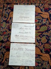 Three velum indentures for sale  MATLOCK