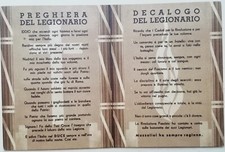 Cartolina preghiera decalogo usato  Roma