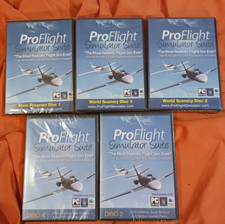 Pro Flight Simulator Suite - 5 discos PC DVD-Rom Win7 Mac, usado comprar usado  Enviando para Brazil