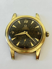 Omega Seamaster mostrador tropical folheado a ouro 14k relógio automático 34mm RARO!! comprar usado  Enviando para Brazil