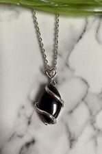 Black obsidian pendant for sale  BOLTON