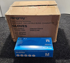 (QUANTIDADE 1000) Hongray VNEU3002 Luvas descartáveis de mistura de nitrilo de vinil tamanho médio comprar usado  Enviando para Brazil