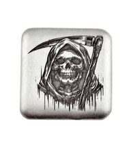 5 onças troy prata fina 999 - Grim Reper - Barra de arte - Adamo - EUA comprar usado  Enviando para Brazil