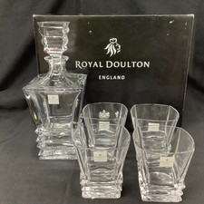 Conjunto de Decantadores Royal Doulton Highclere Premium Cristal Quadrado Espírito (132) #409 comprar usado  Enviando para Brazil