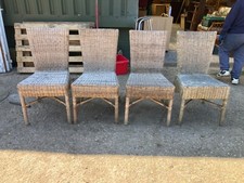 Wicker dining chairs for sale  COLCHESTER
