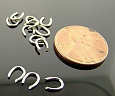 250 ANÉIS DE SALTO VINTAGE PRATA ABERTA FORMATO U 6x5x1mm V931 comprar usado  Enviando para Brazil