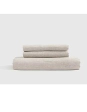 CONJUNTO DE LENÇÓIS QUEEN LINHO CAMBRAIA NATURAL MARMELO EUROPEU AJUSTADO 3 PEÇAS NOVO SEM ETIQUETAS, usado comprar usado  Enviando para Brazil