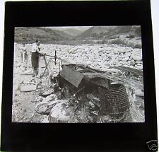 INCOMUM Slide de Lanterna Mágica de Vidro PRODUZINDO CABO DE LINHA DE ENERGIA DE AÇO? C1910 comprar usado  Enviando para Brazil