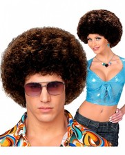 Parrucca afro marrone usato  Spedire a Italy