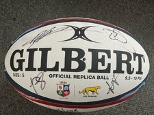 BOLA DE RUGBY GILBERT ASSINADA PELA EQUIPE DE LEÕES BRITÂNICOS E IRLANDESES POLLOCK ITOJE MORGAN SMITH comprar usado  Enviando para Brazil