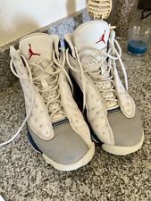 Tênis de basquete retrô tamanho 9.5 - Air Jordan 13 branco/cinza/azul comprar usado  Enviando para Brazil