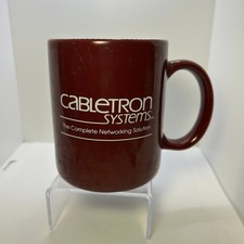 Caneca de café vintage Cabletron Systems solução completa de rede, usado comprar usado  Enviando para Brazil