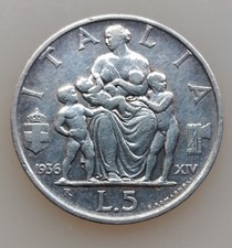 5 lire 1936 usato 5 lire 1936 usato Roccabianca