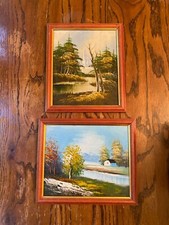 Vintage framed landscape for sale  Elizabethtown