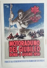 Cartolina motoraduno del usato  Roma