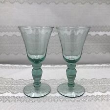 2pc green glass for sale  Wallis