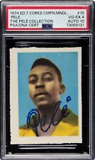 Usado, 1974 Edicoes #10 Pelé autografado 10 PSA MUITO BOM ESTADO-EX 4 DNA Mundial 1958 álbum raro comprar usado  Enviando para Brazil