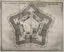 Citadelle anvers gravure d'occasion  Pluvigner