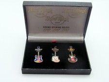 2007 Hard Rock Casino Biloxi Grand Opening Pin Set (3) Guitarras Live Cafe Casino comprar usado  Enviando para Brazil