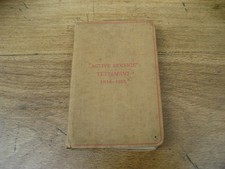 Ww1 active service for sale  CHATTERIS