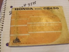 Honda cb450 owners for sale  Snover
