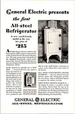 Geladeira PRINT AD 1929 General Electric todo em aço modelo família pequena, usado comprar usado  Enviando para Brazil