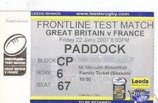 Ticket great britain for sale  YORK
