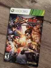 Street Fighter X Tekken Xbox 360 manual de instruções somente livreto comprar usado  Enviando para Brazil